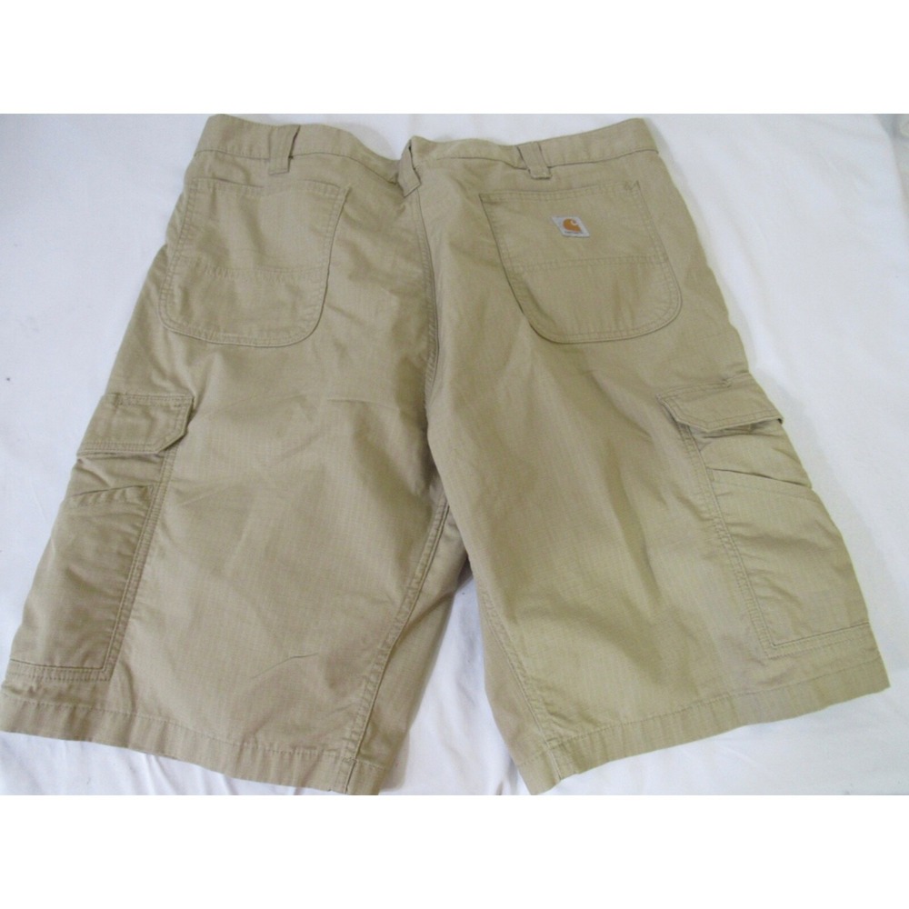 Carhartt‎ Shorts Men's 42 Tan Short 11" Force Cargo Cotton Khaki Tan Relaxed Fit - Picture 2 of 11